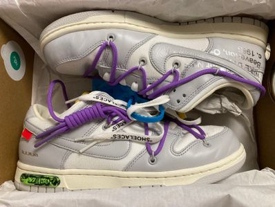 Off-White × Nike Dunk Low "Sail/Neutral Gray"