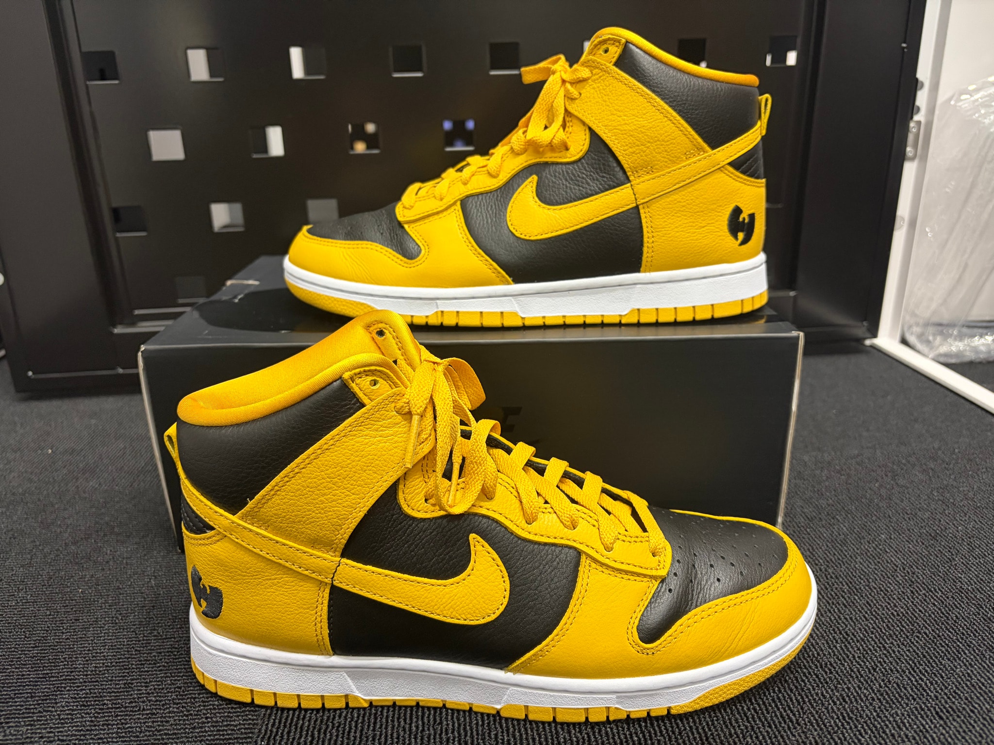 Wu-Tang Clan × Nike Dunk High Retro PRM "Black and Pollen"