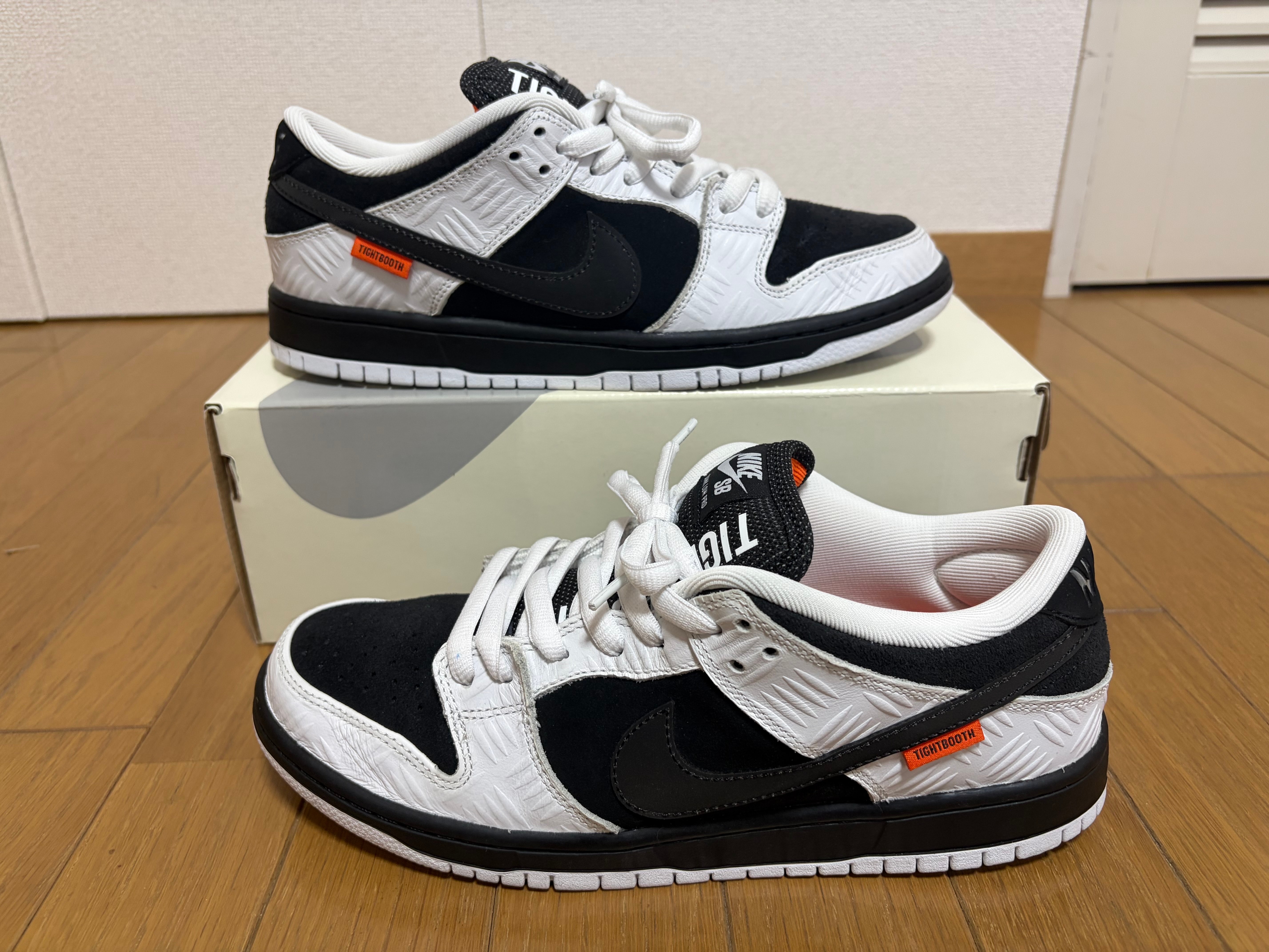 TIGHTBOOTH × Nike SB Dunk Low Pro QS "Black and White"