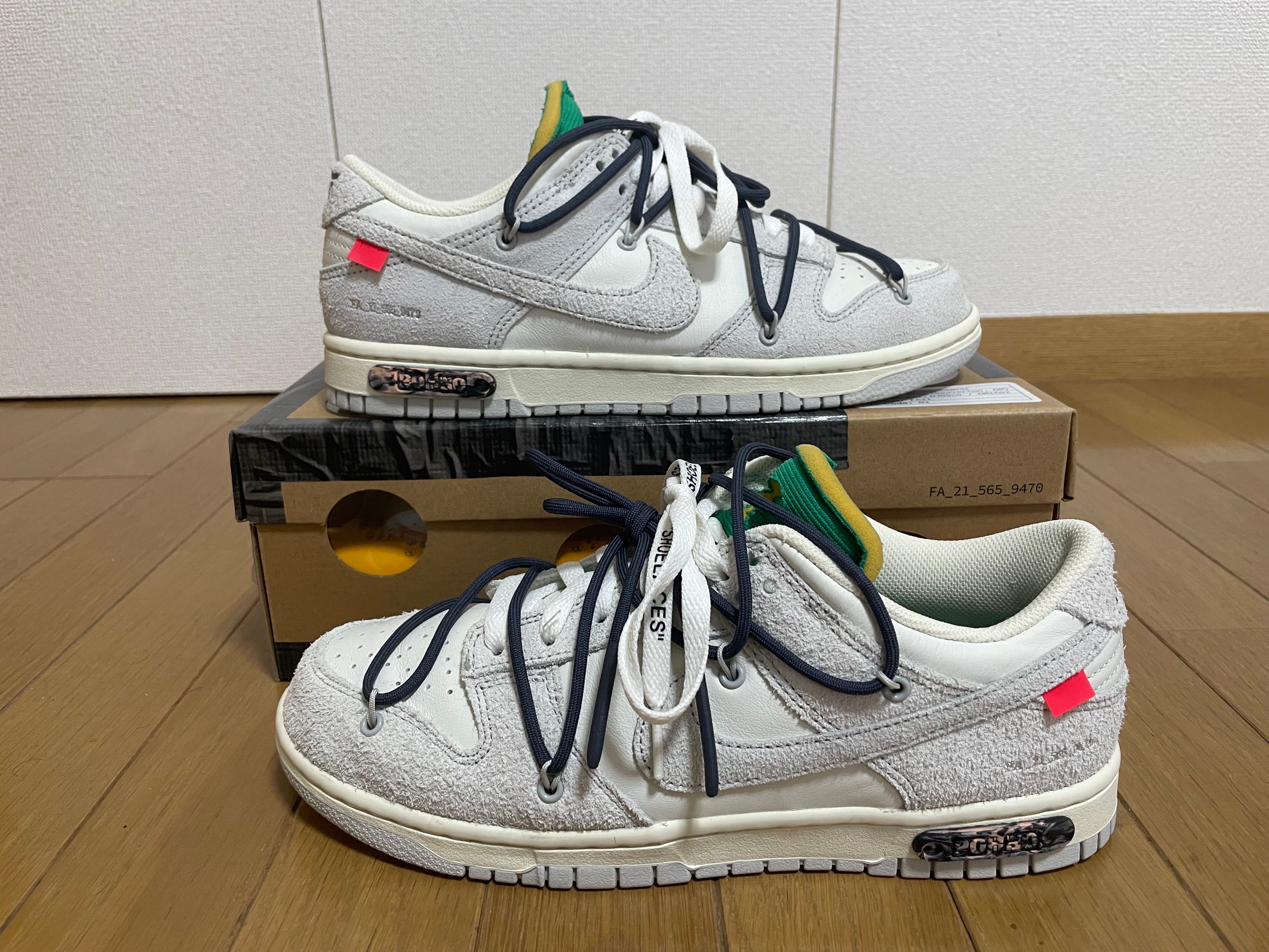 Off-White × Nike Dunk Low "Sail/Neutral Grey/Gridiron"