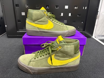 ANTIHERO × Nike SB Zoom Blazer Mid QS "Rough Green/Amarillo"