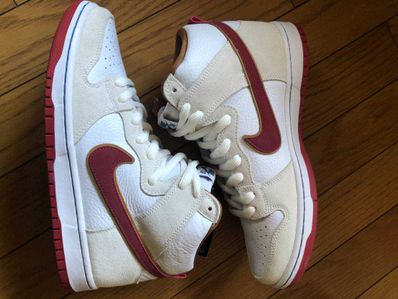 Nike Dunk High Pro "Sail/Team Crimson"