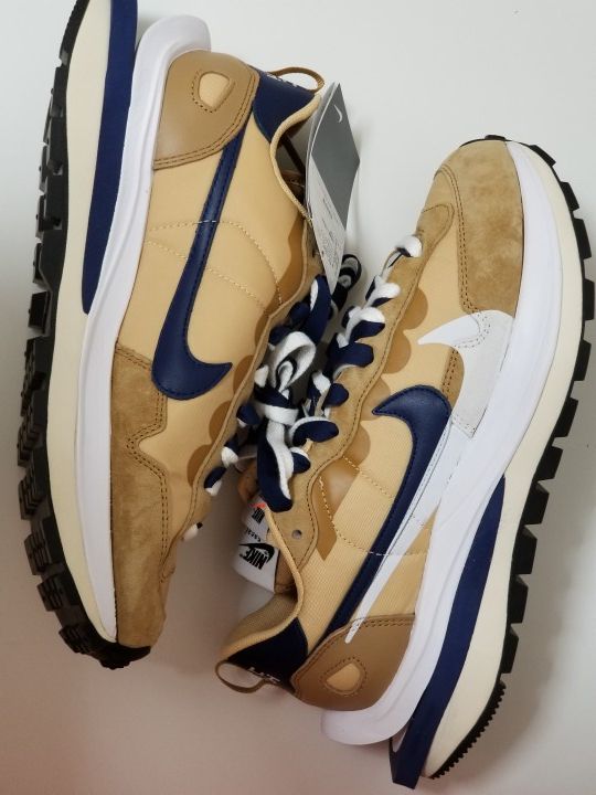 Sacai × Nike Vapor Waffle "Sesame And Blue Void"