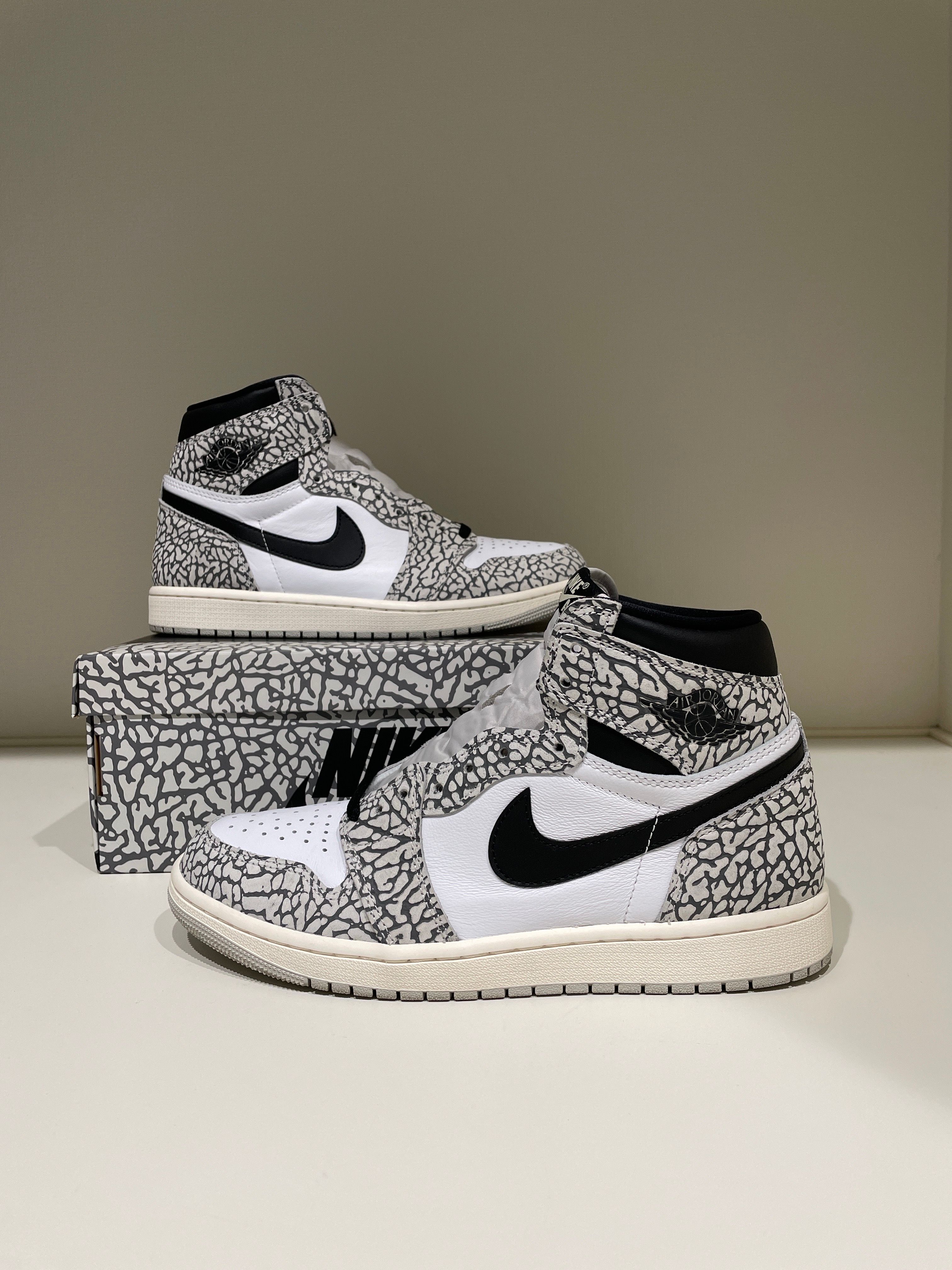 Nike Air Jordan 1 High OG "White Cement/Safari"