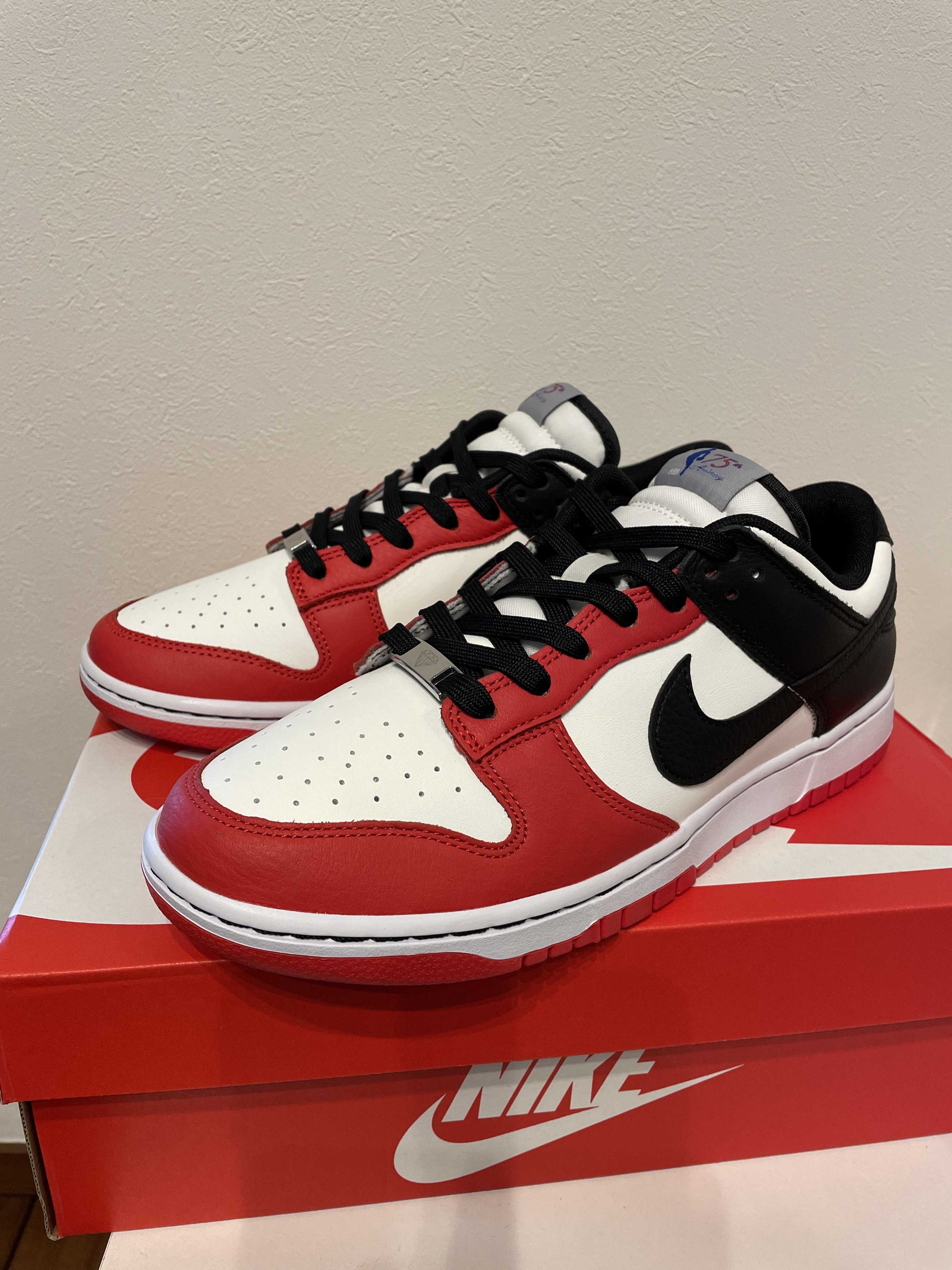 NBA × Nike Dunk Low EMB 75th Anniversary "Chicago Bulls"