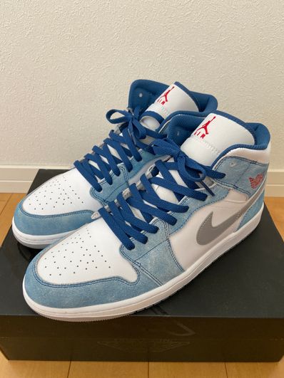 Nike Air Jordan 1 Mid SE "White/Hyper Royal/Red"