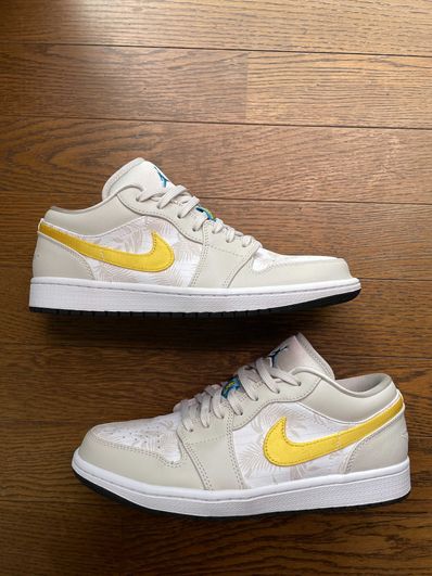 Nike Air Jordan 1 Low "Light Orewood Brown/Amarillo White/Laser Blue"
