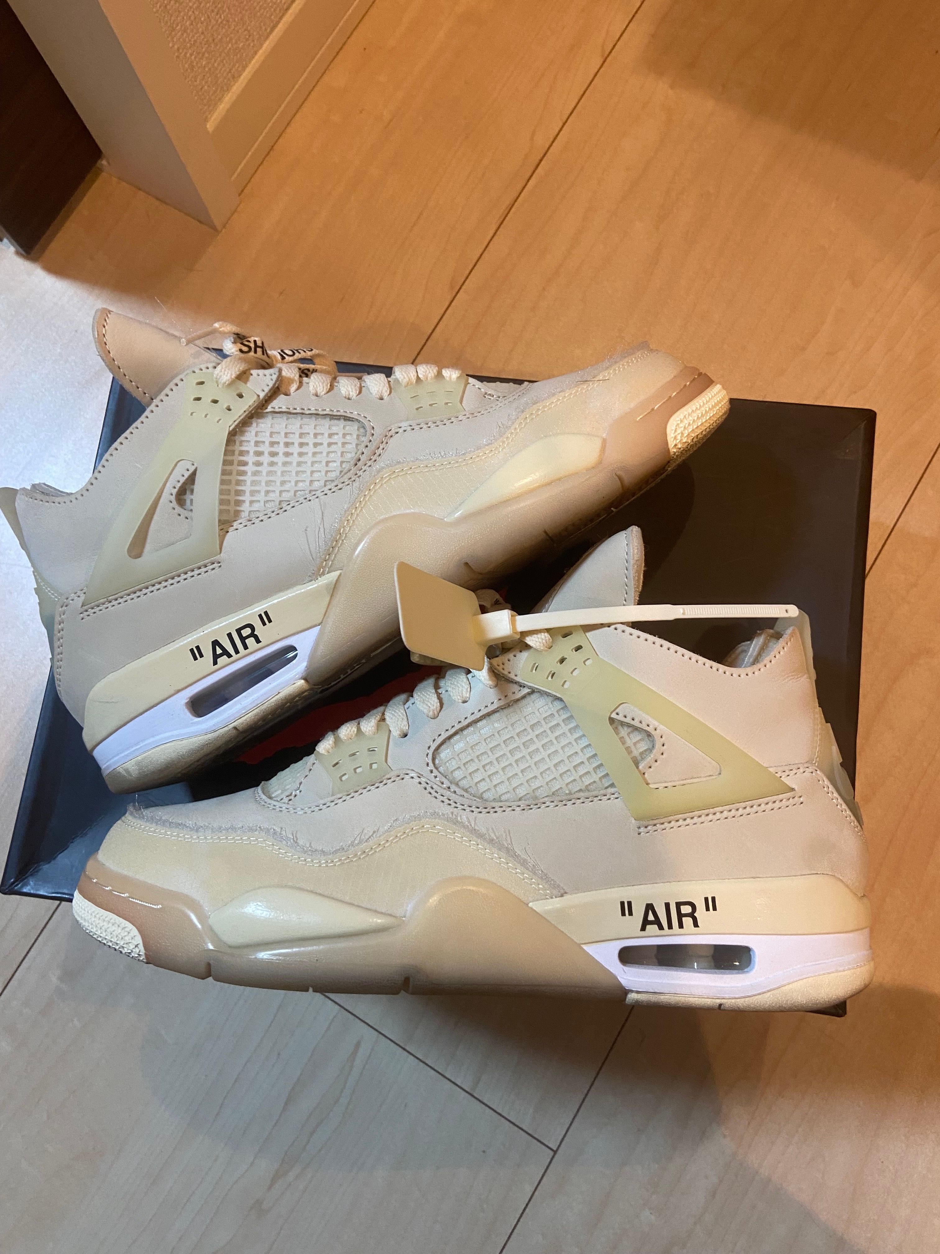 Off-White × Nike Women's Air Jordan 4 SP "Sail"