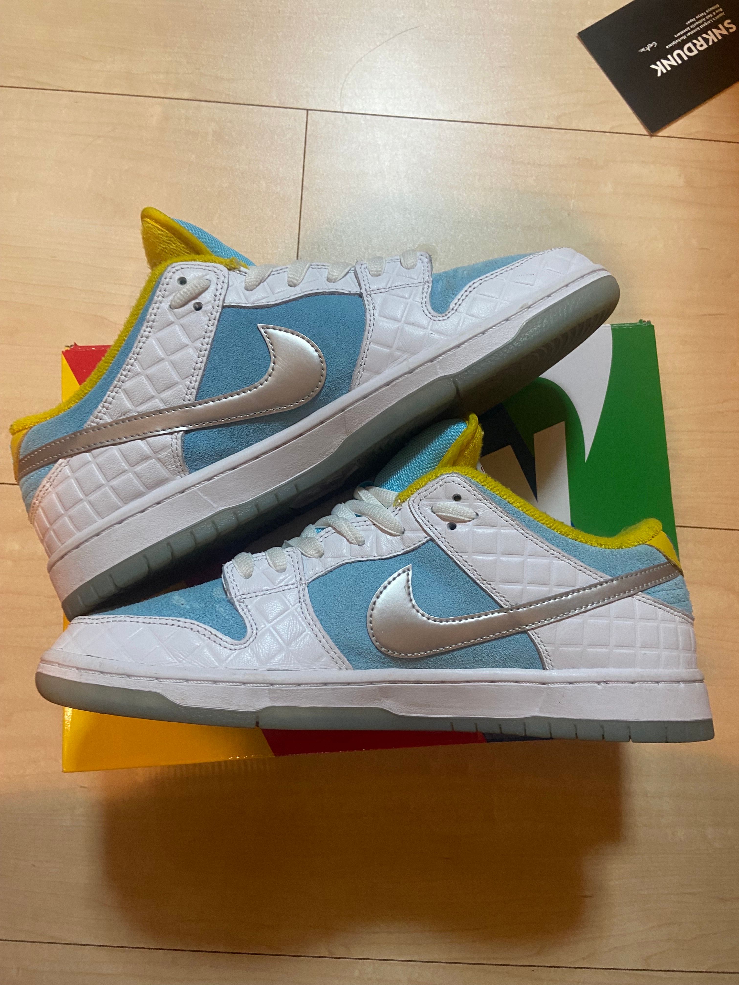 FTC × Nike SB Dunk Low "White/Blue"