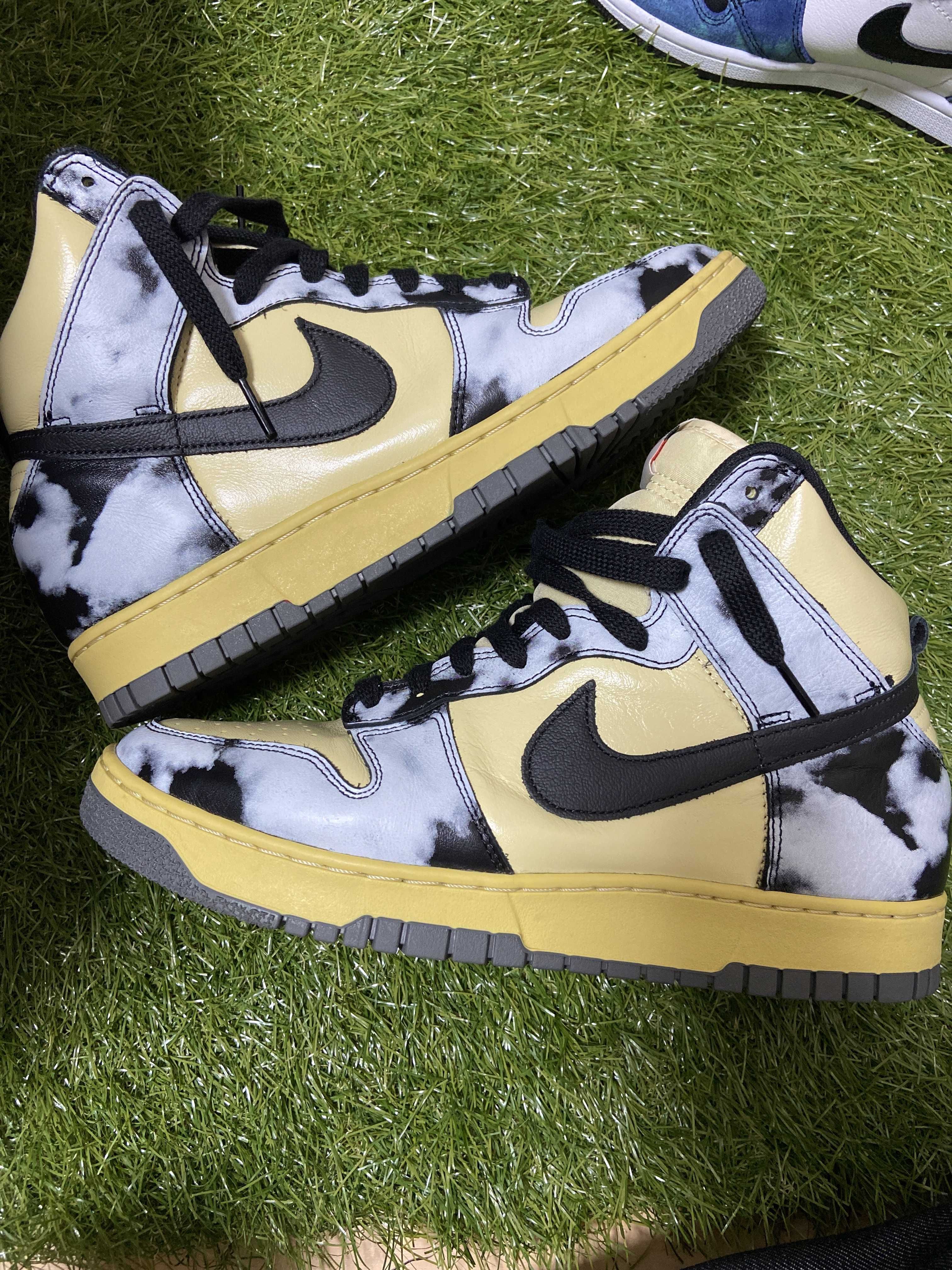 Nike Dunk High "Black Acid Wash"