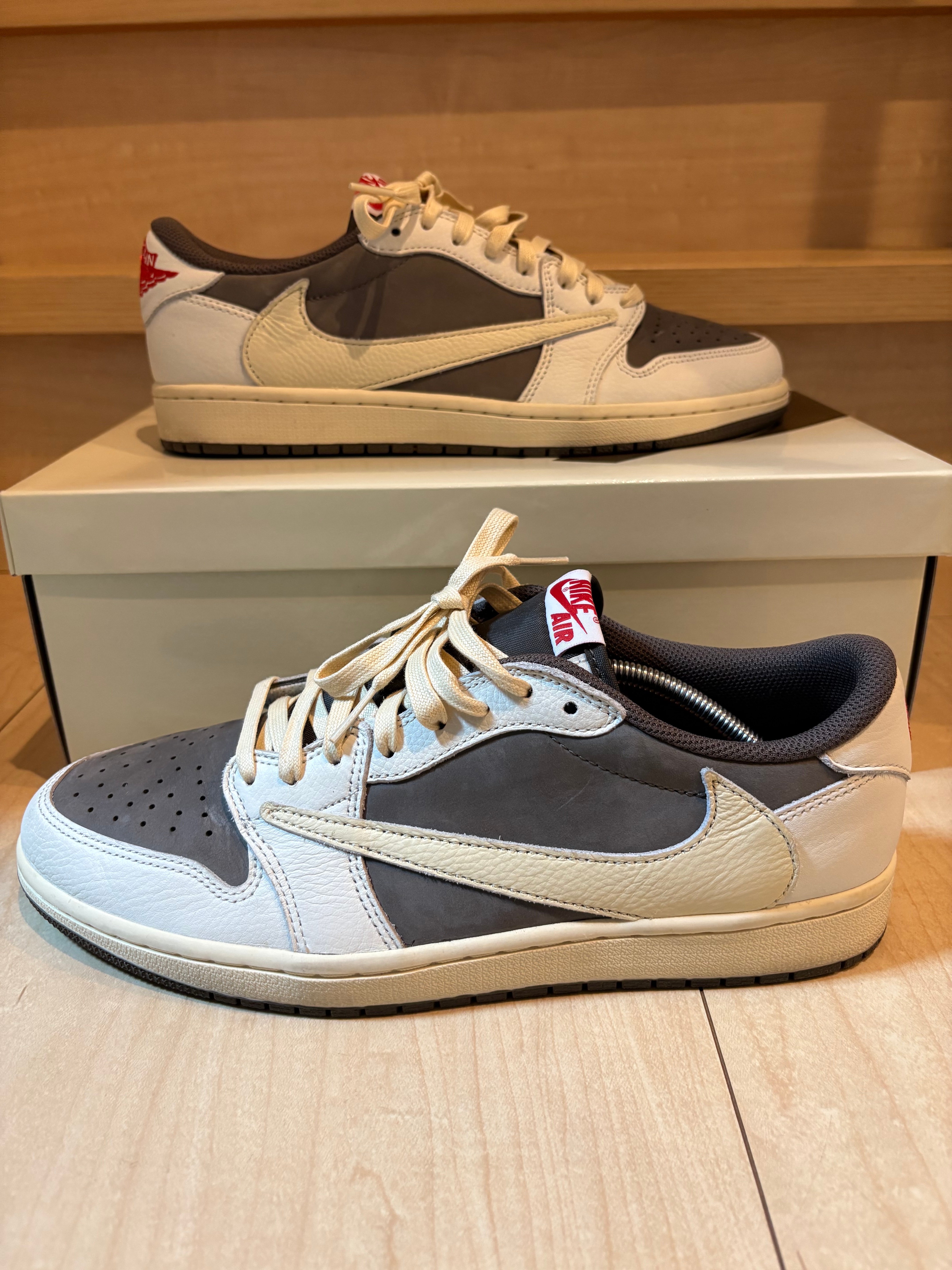 Travis Scott × Nike Air Jordan 1 Low OG SP "Reverse Mocha/Sail and Ridgerock"
