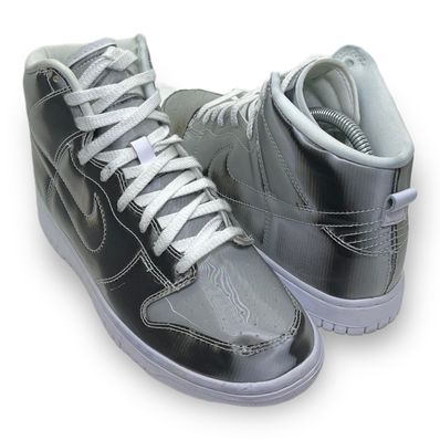 CLOT × Nike Dunk High "Silver/Flux"