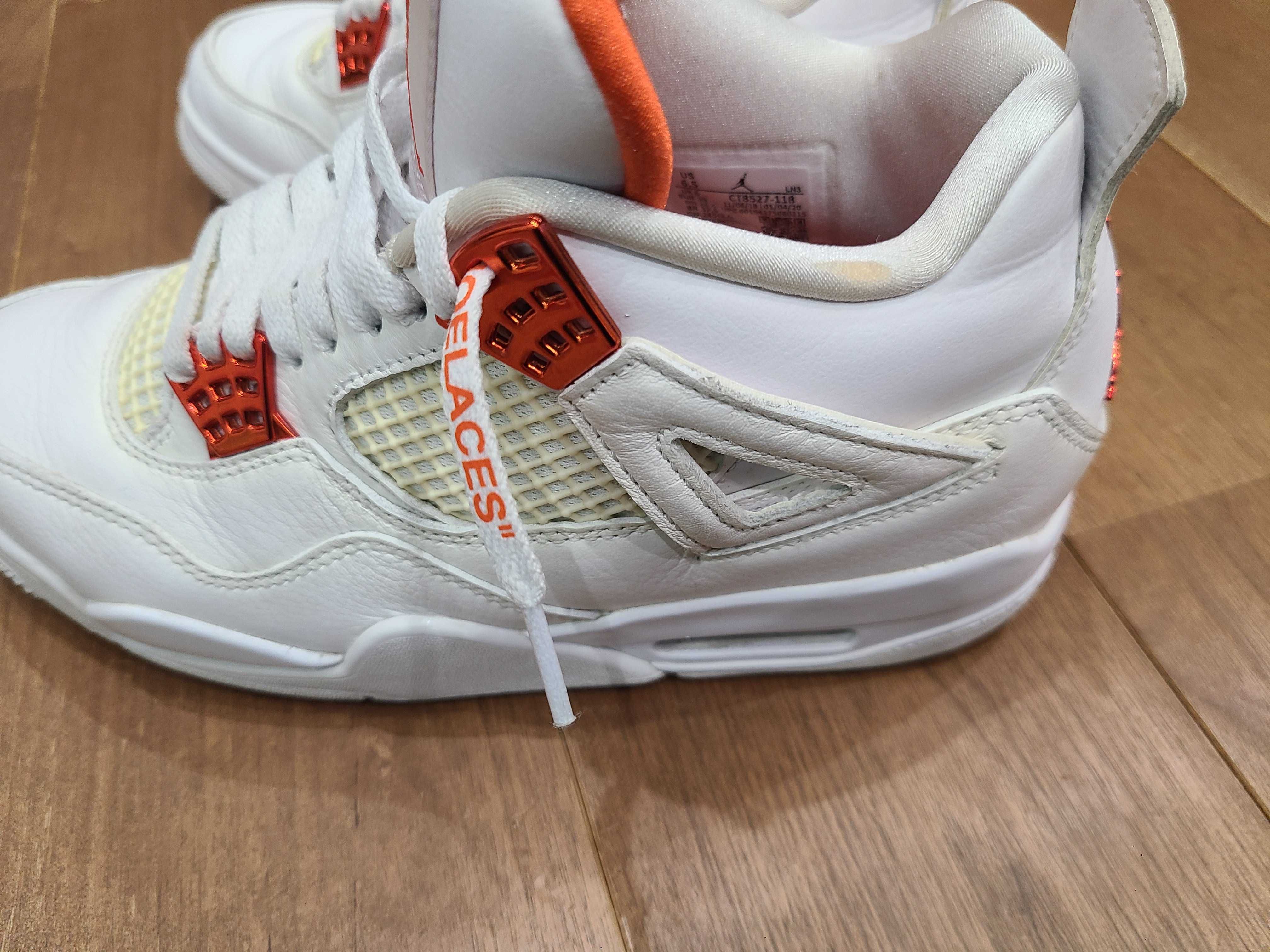 Nike Air Jordan 4 Retro "White/Team Orange"