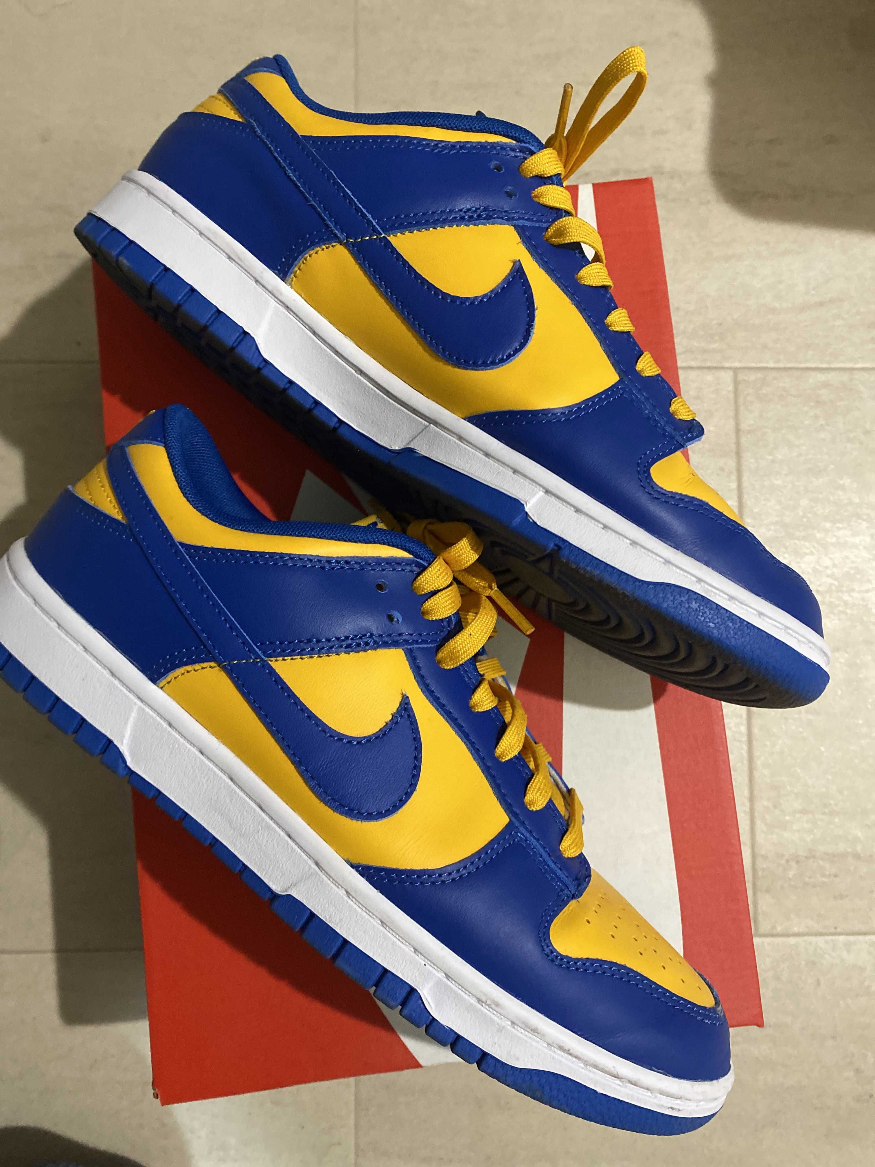 Nike Dunk Low "Blue Jay and University Gold"