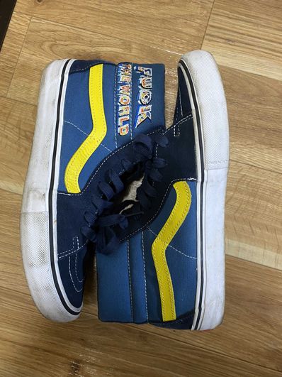Supreme × Vans Fuck The World "Navy"