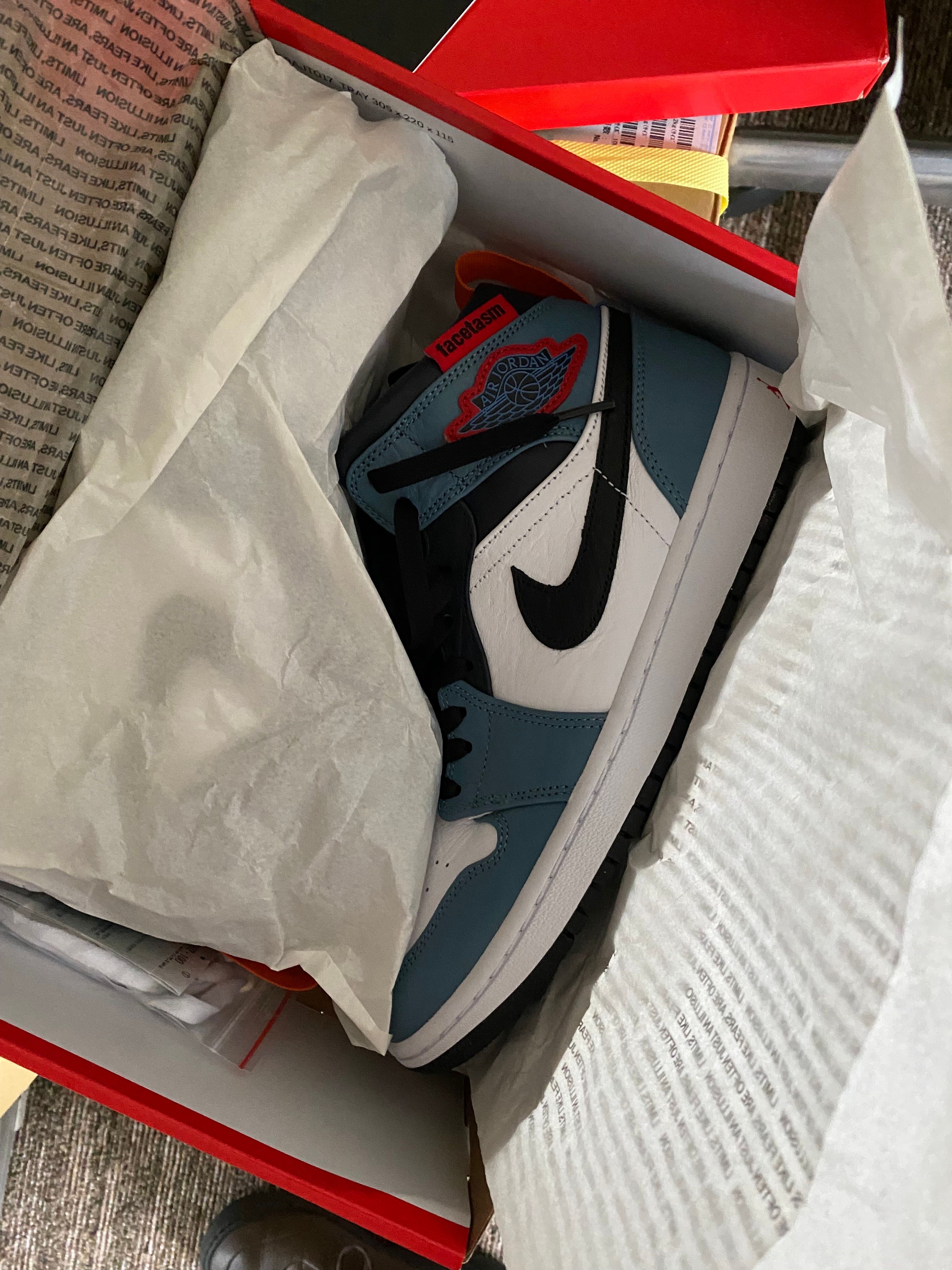 FACETASM × Nike Air Jordan 1 Mid "White/Navy"