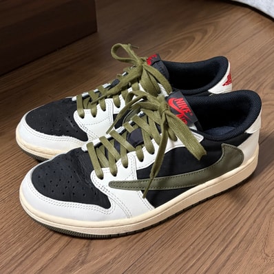 Travis Scott × Nike Women's Air Jordan 1 Low OG "Medium Olive"
