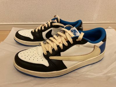Travis Scott × fragment design × Nike Air Jordan 1 Low OG SP "Military Blue"