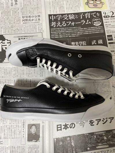 DENHAM × CONVERSE LEATHER JACK PURCELL RH/DH