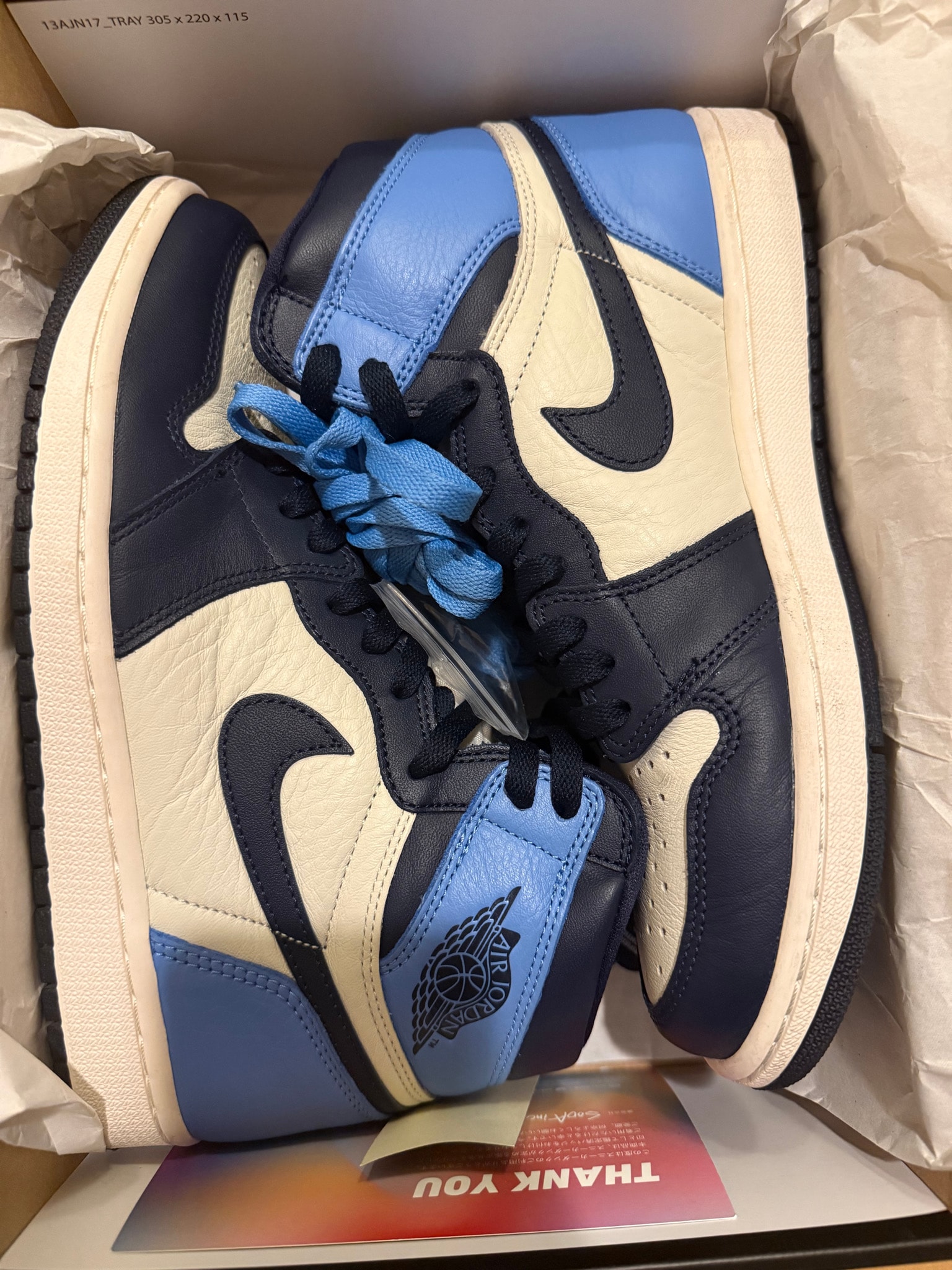 Nike Air Jordan 1 Retro High OG "Obsidian/University Blue"