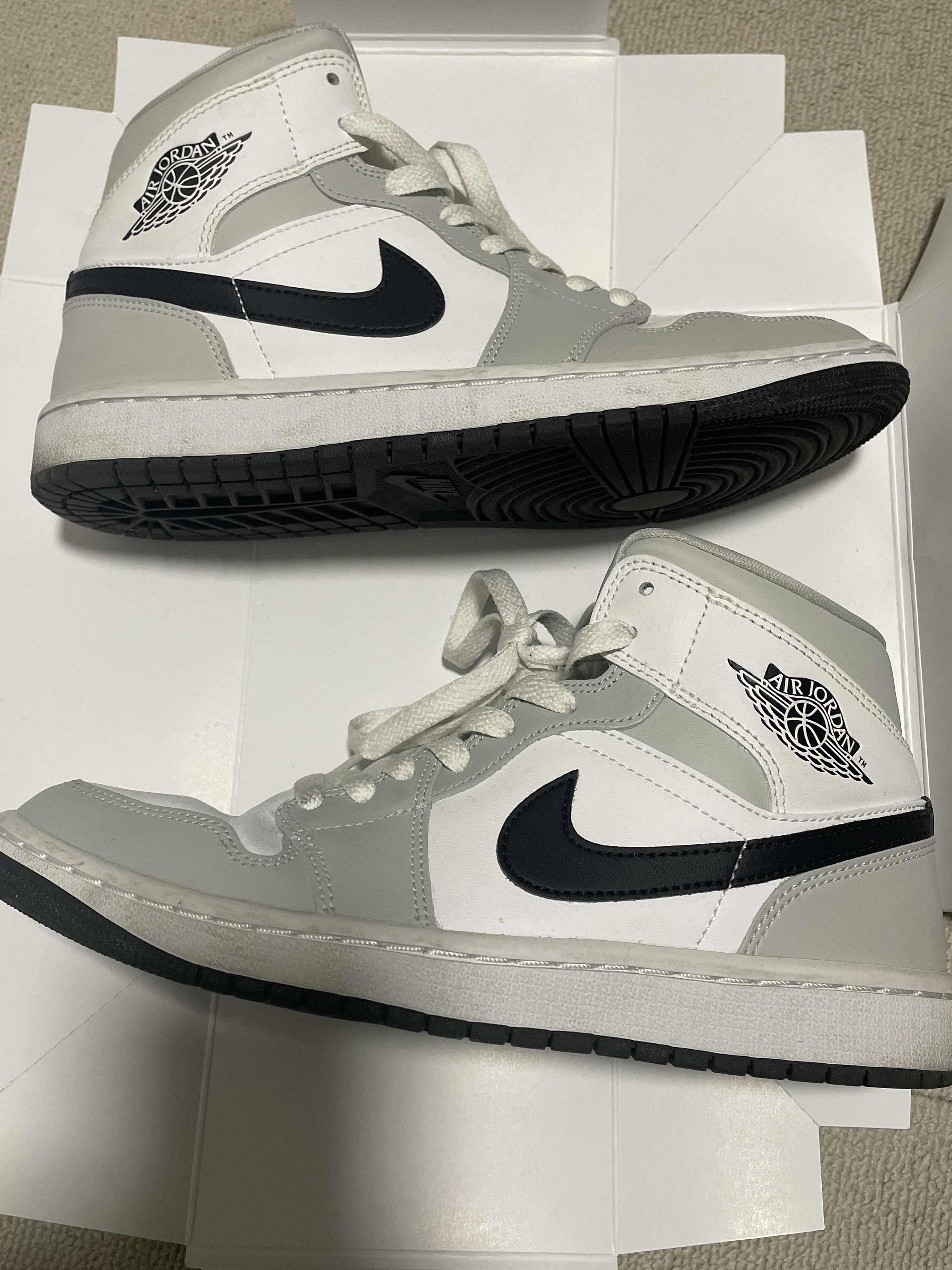 Nike Women's Air Jordan 1 Mid "Grey Fog/White/Black"