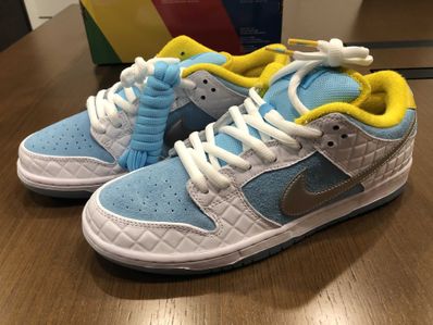 FTC × Nike SB Dunk Low "White/Blue"