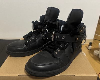 COMME des GARCONS × Nike Air Jordan 1 High "Black"