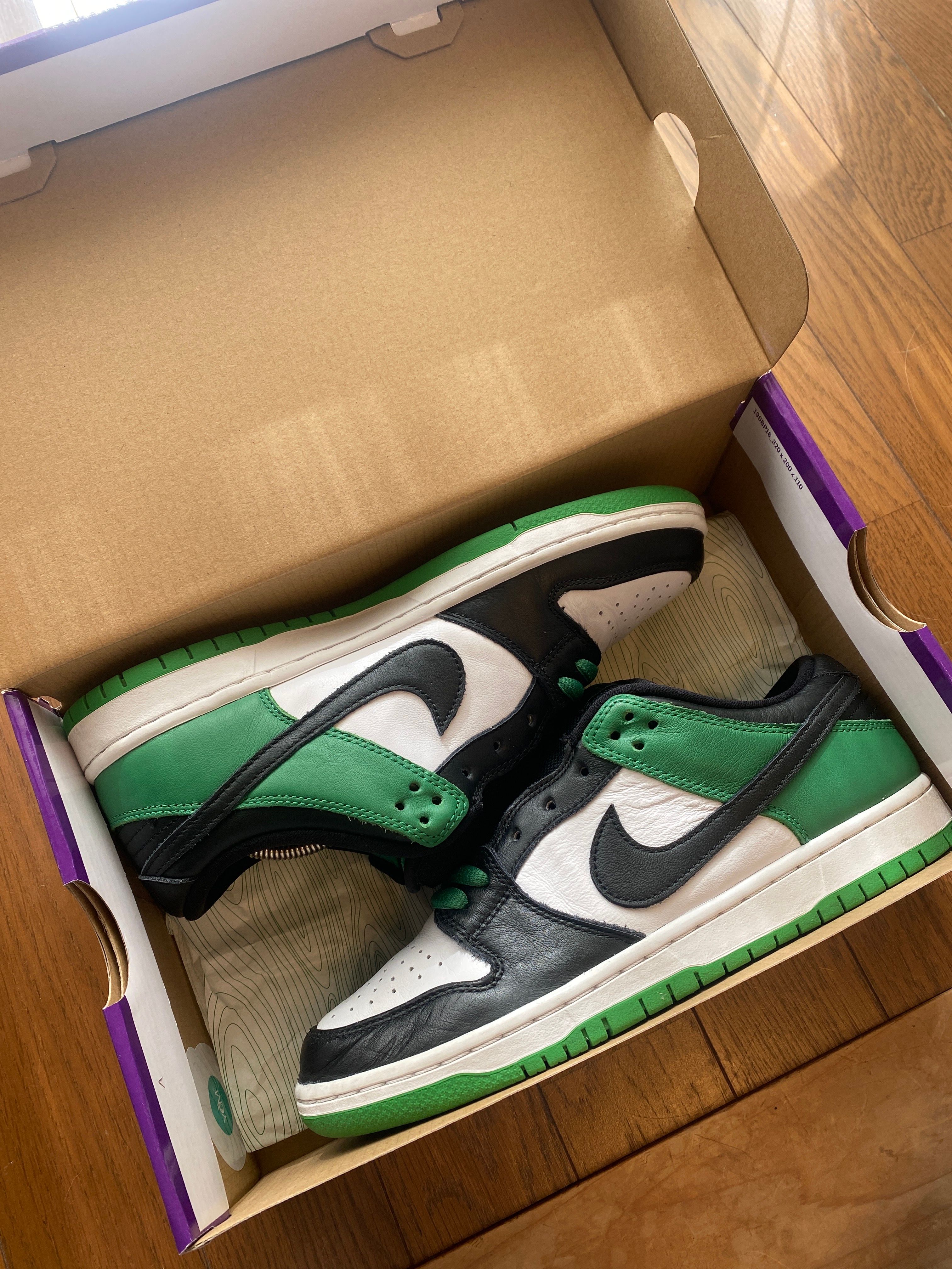 Nike SB Dunk Low Pro "Black and Classic Green"