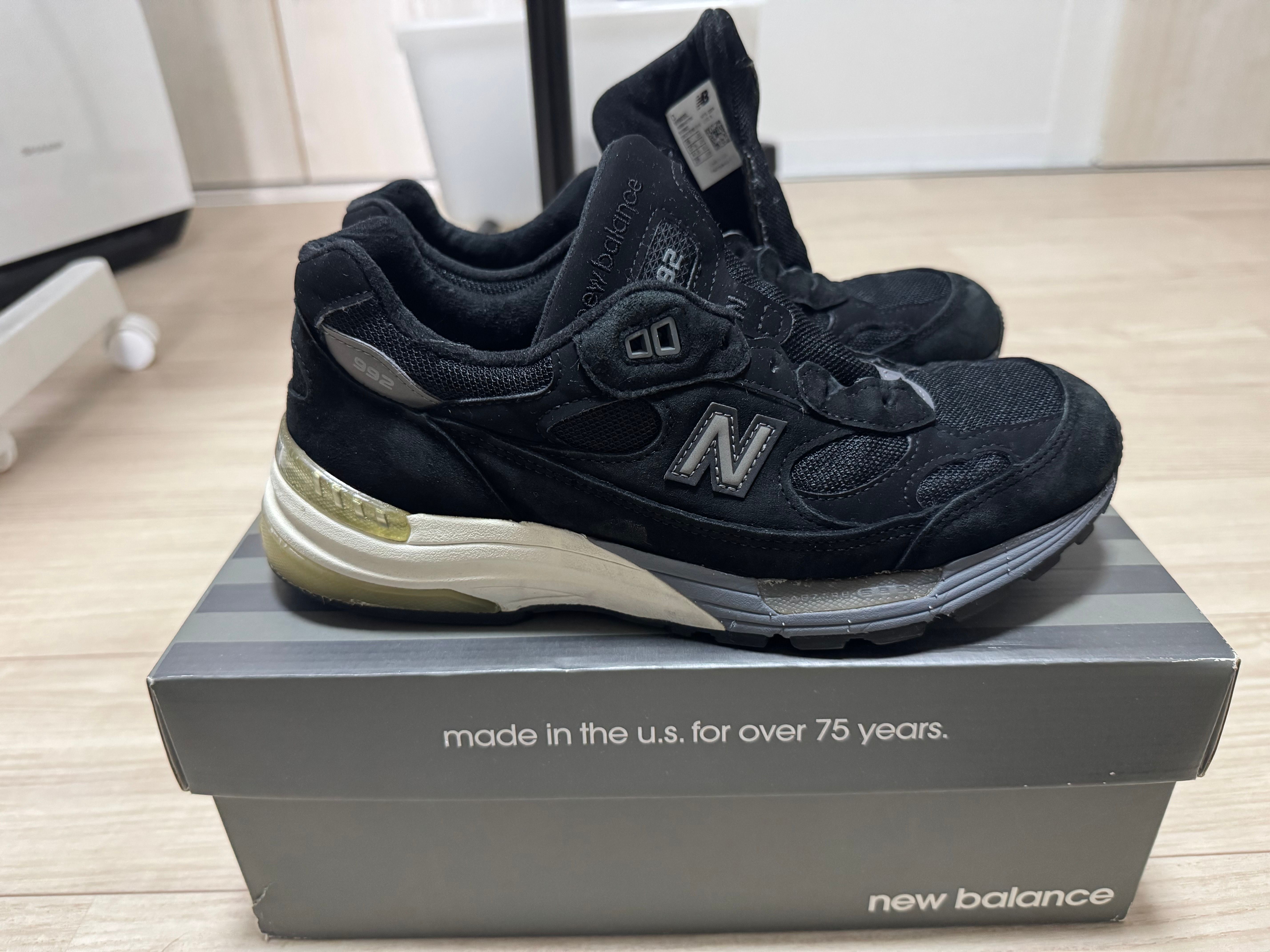 New Balance 992 Made in USA "Black"