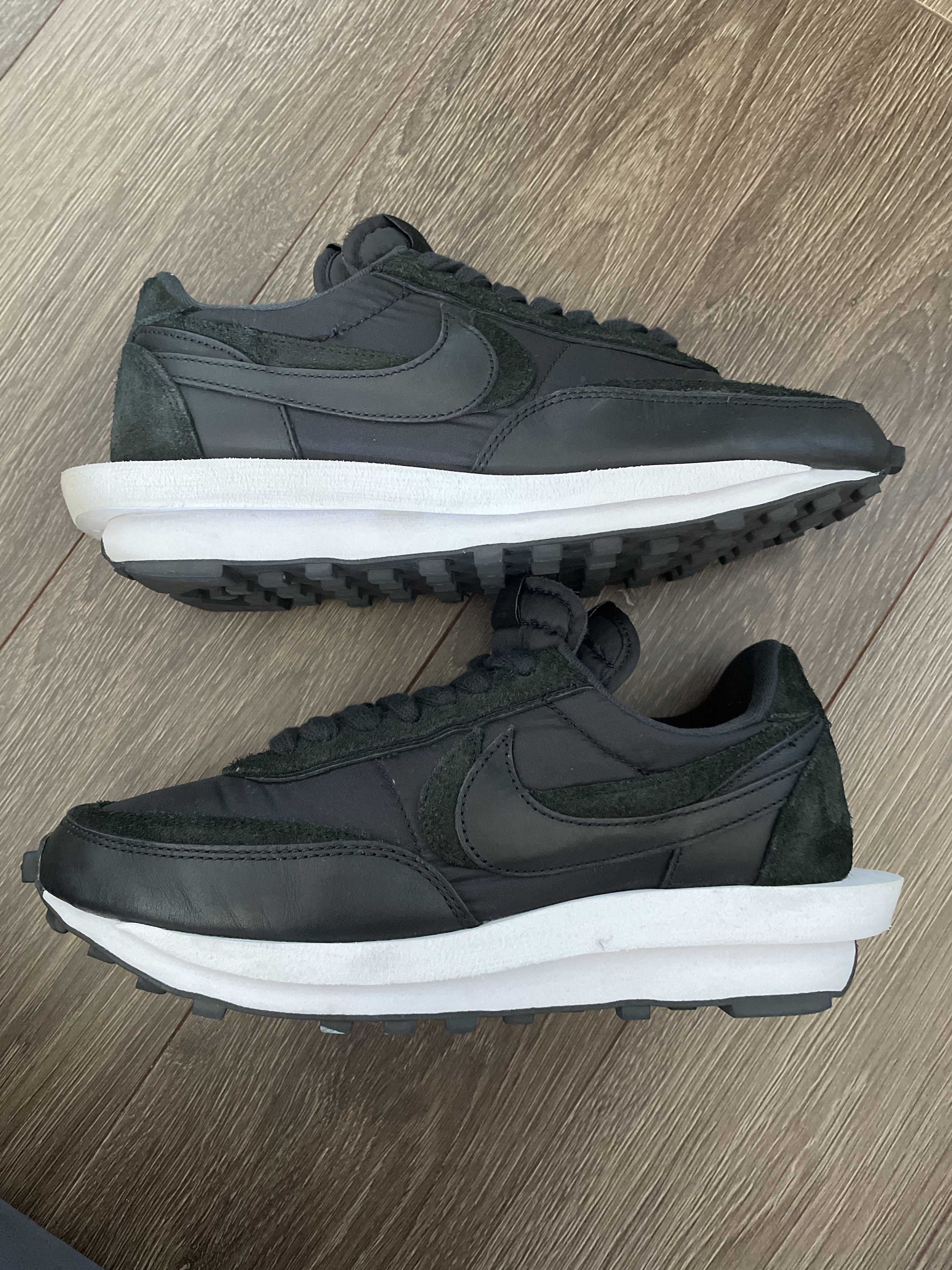 sacai × Nike LDV Waffle "Triple Black"