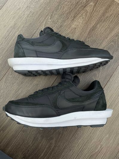 sacai × Nike LDV Waffle "Triple Black"
