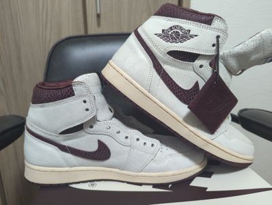 A Ma Maniere × Nike Air Jordan 1 Retro High OG "Sail and Burgundy"