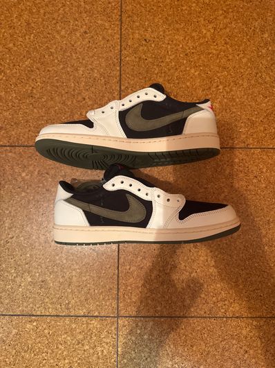 Travis Scott × Nike Women's Air Jordan 1 Low OG "Medium Olive"