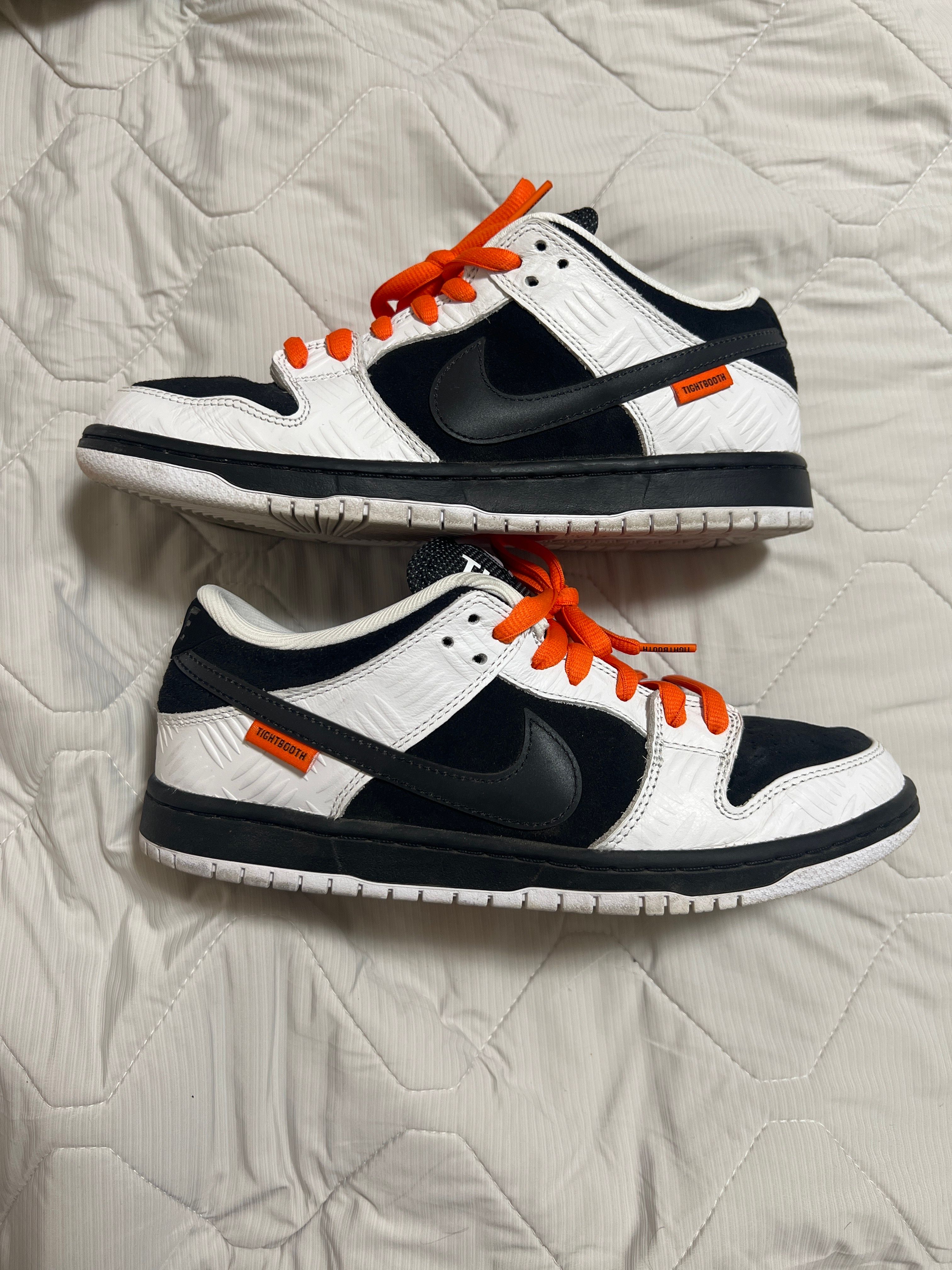 TIGHTBOOTH × Nike SB Dunk Low Pro QS "Black and White"