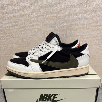 Travis Scott × Nike Women's Air Jordan 1 Low OG "Medium Olive"