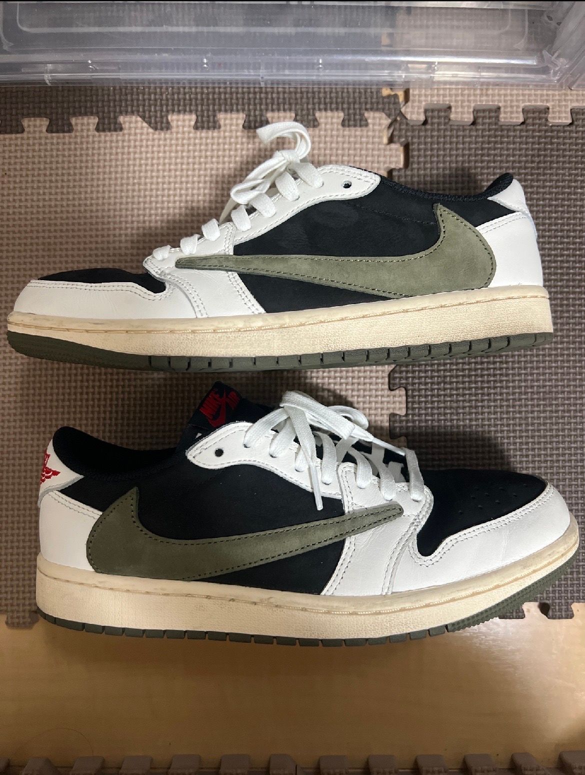 Travis Scott × Nike Women's Air Jordan 1 Low OG "Medium Olive"