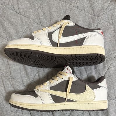 Travis Scott × Nike Air Jordan 1 Low OG SP "Reverse Mocha/Sail and Ridgerock"