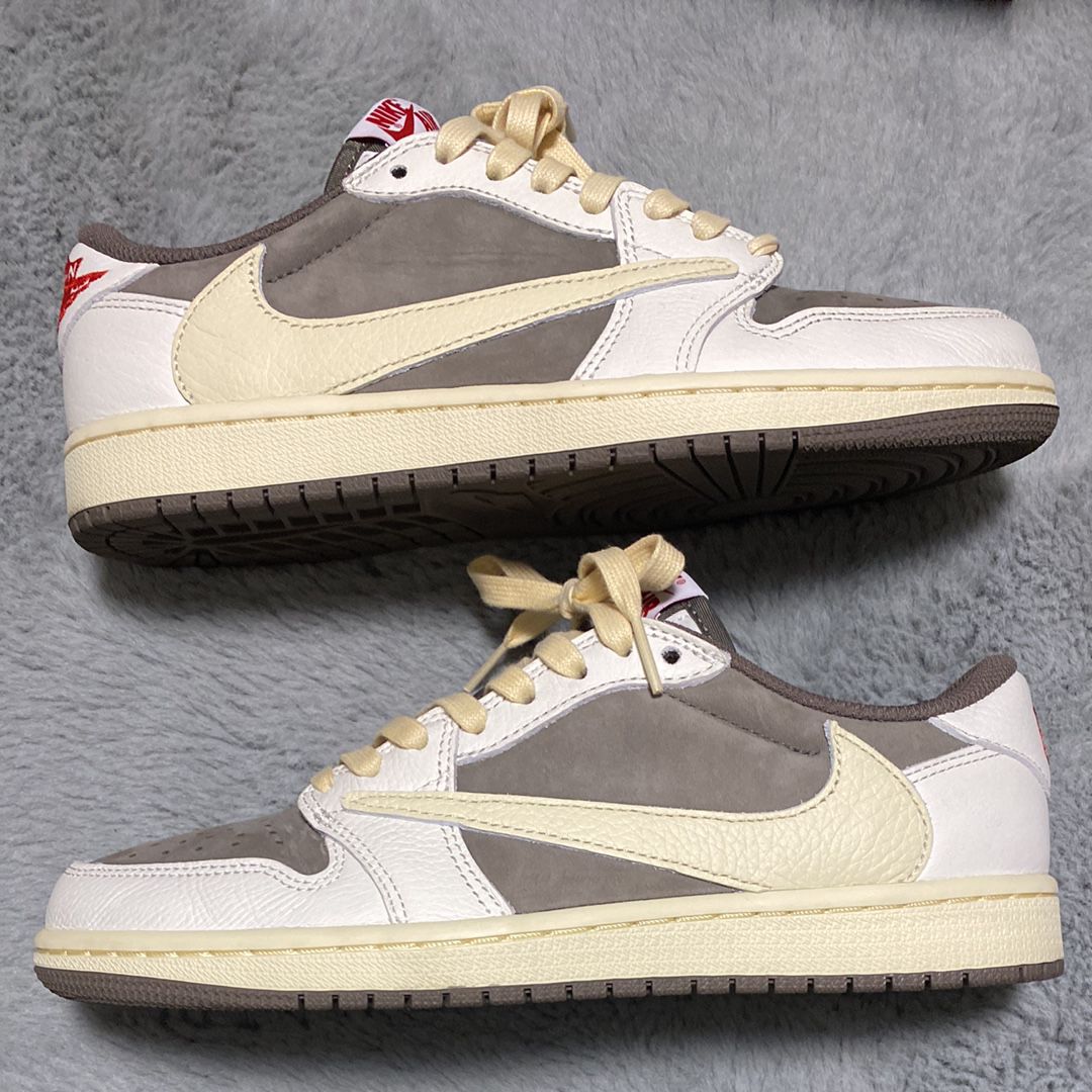 Travis Scott × Nike Air Jordan 1 Low OG SP "Reverse Mocha/Sail and Ridgerock"