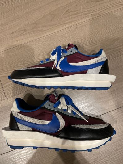 UNDERCOVER × sacai × Nike LD Waffle "Night Maroon/Pale Ivory-Ground Grey-Team Royal"