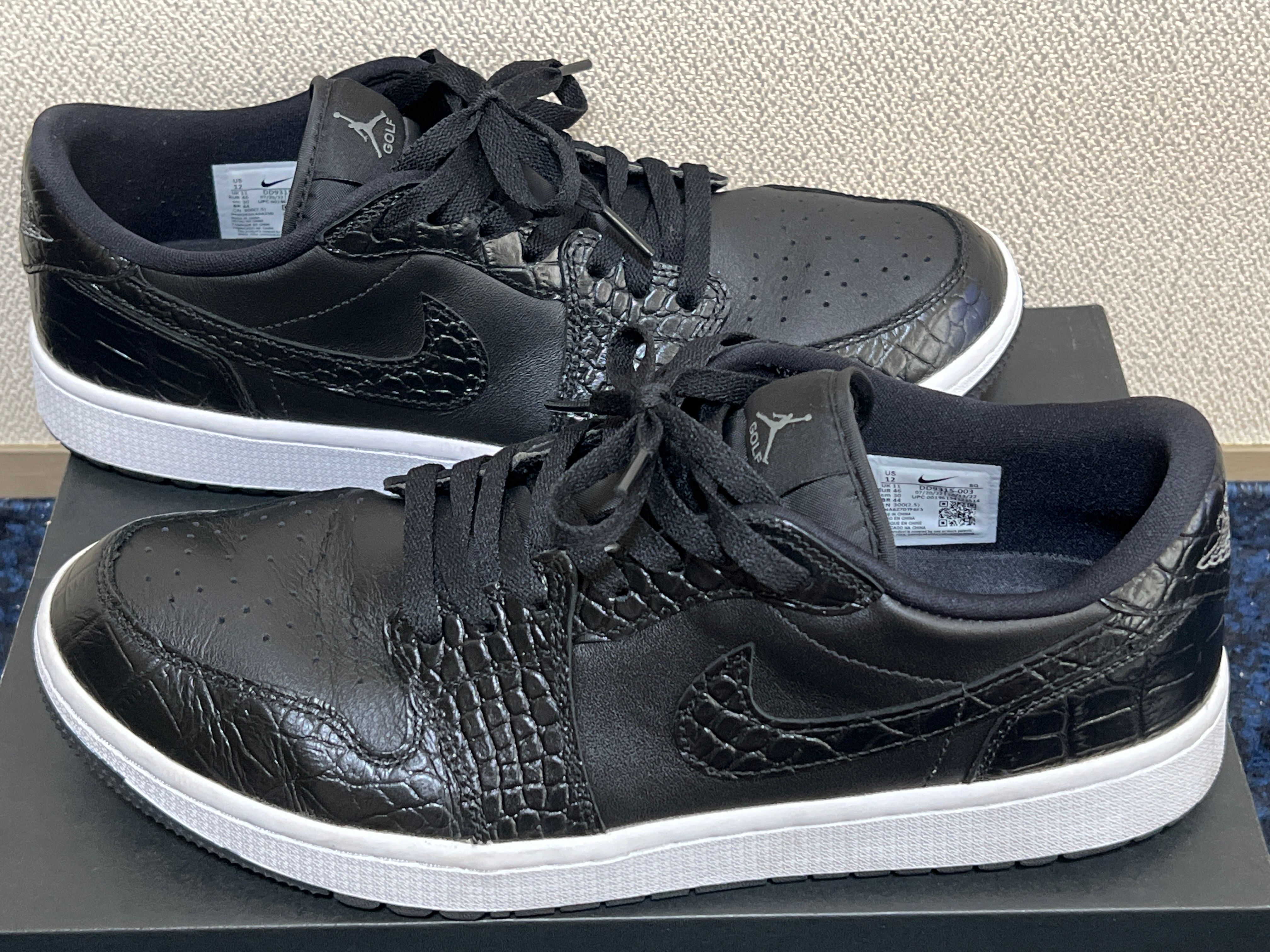 Nike Air Jordan 1 Low Golf "Black Crocodile Skin"