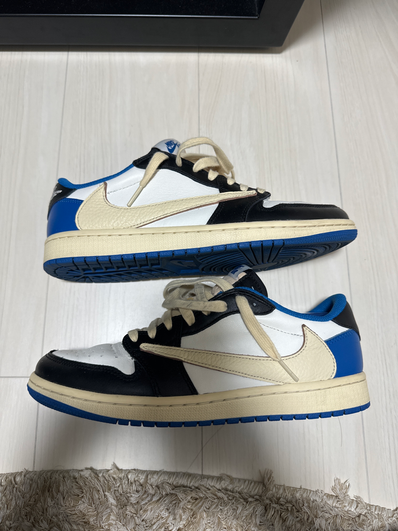 Travis Scott × fragment design × Nike Air Jordan 1 Low OG SP "Military Blue"