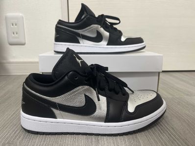 Nike Women's Air Jordan 1 Low SE "Black/Metallic Silver"