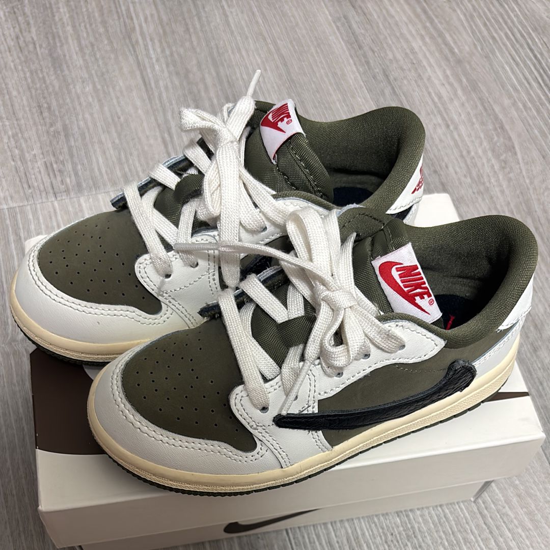 Travis Scott × Nike TD Air Jordan 1 Low OG SP "Reverse Olive"