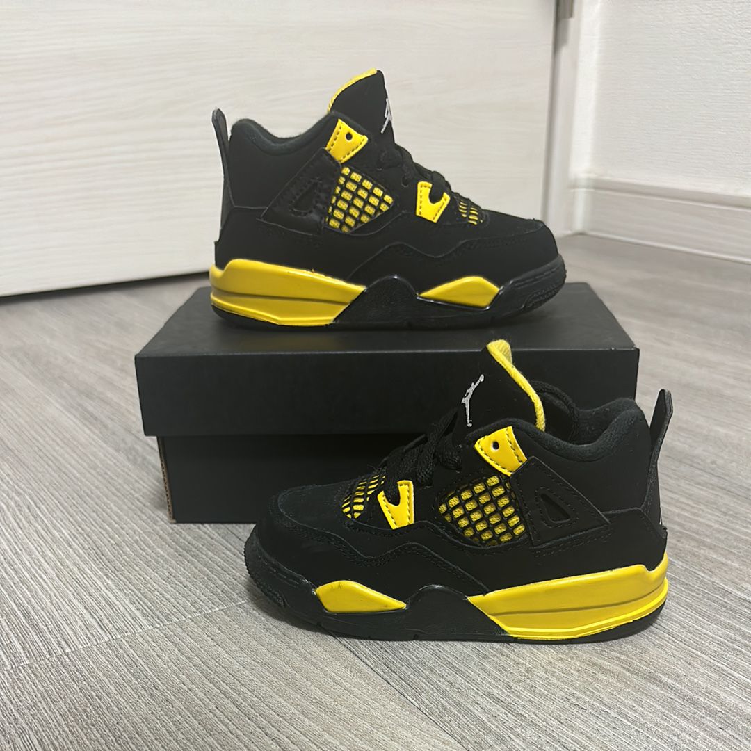 Nike TD Air Jordan 4 Retro "Thunder"(2023)