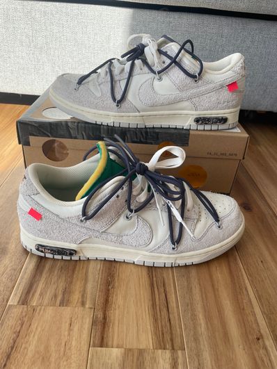 Off-White × Nike Dunk Low "Sail/Neutral Grey/Gridiron"