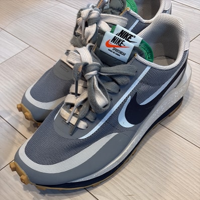 CLOT × Sacai × Nike LD Waffle "Grey Obsidian/Cool Grey"
