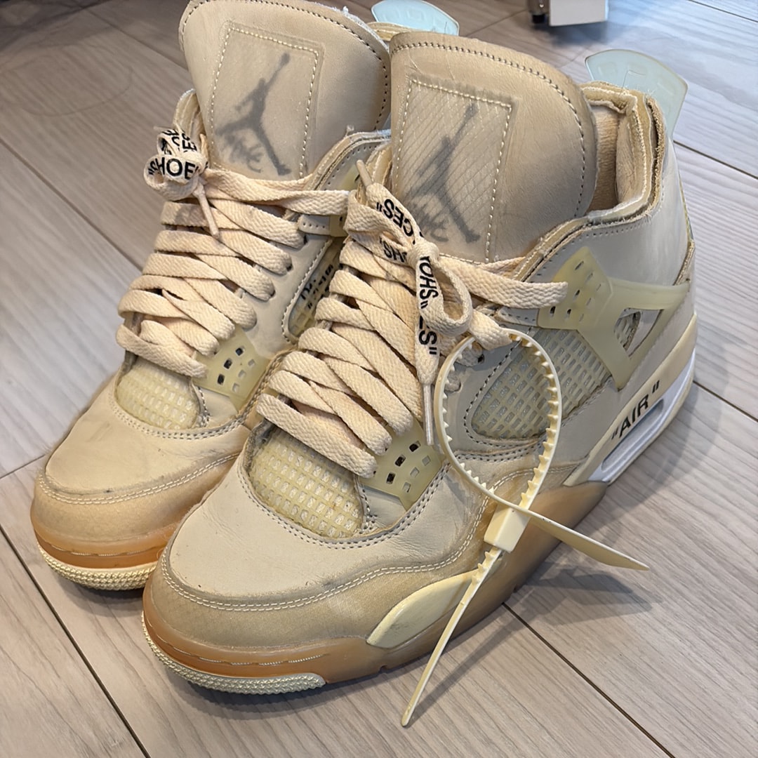 Off-White × Nike Women's Air Jordan 4 SP "Sail"