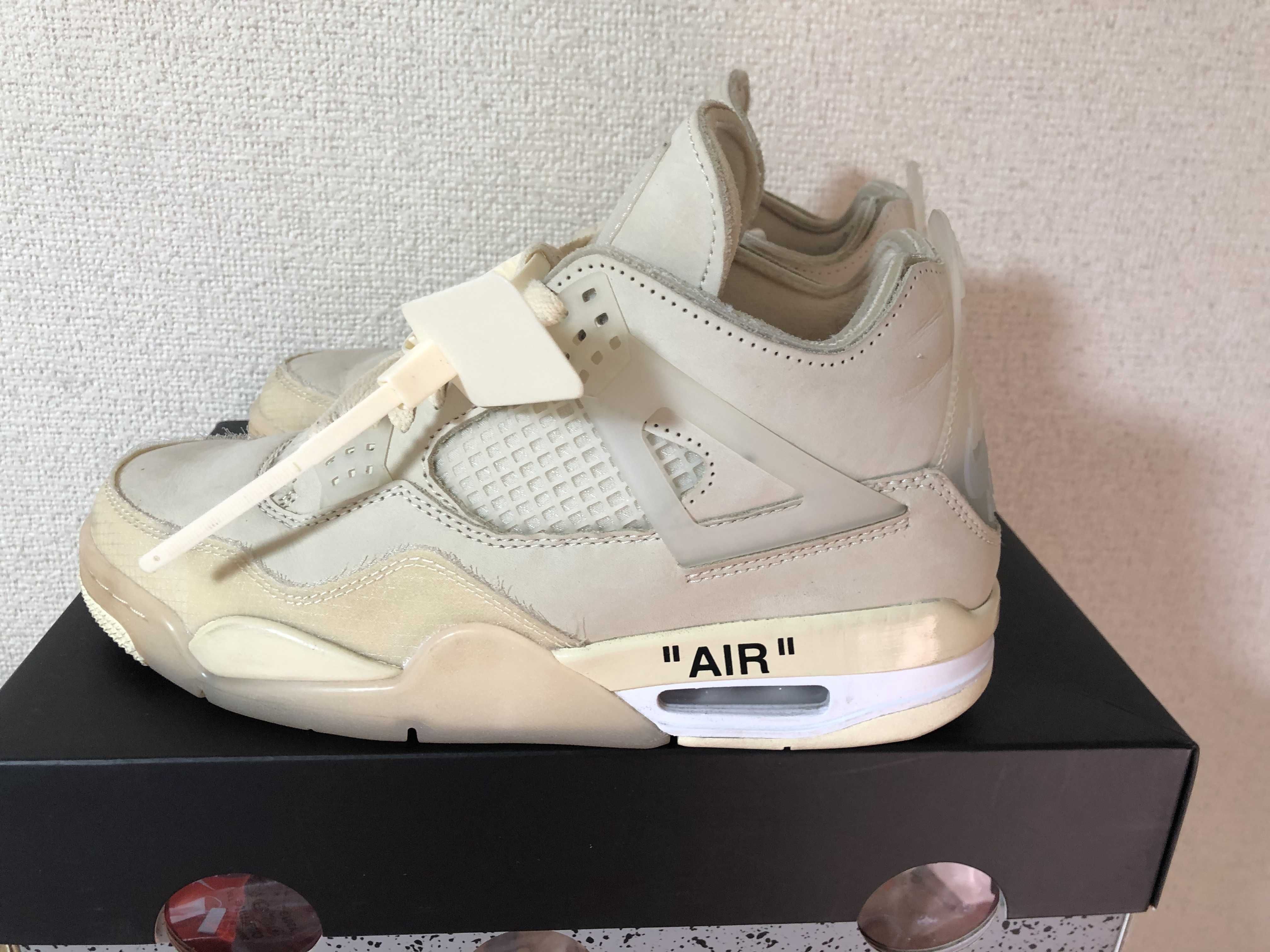 Off-White × Nike Women's Air Jordan 4 SP "Sail"