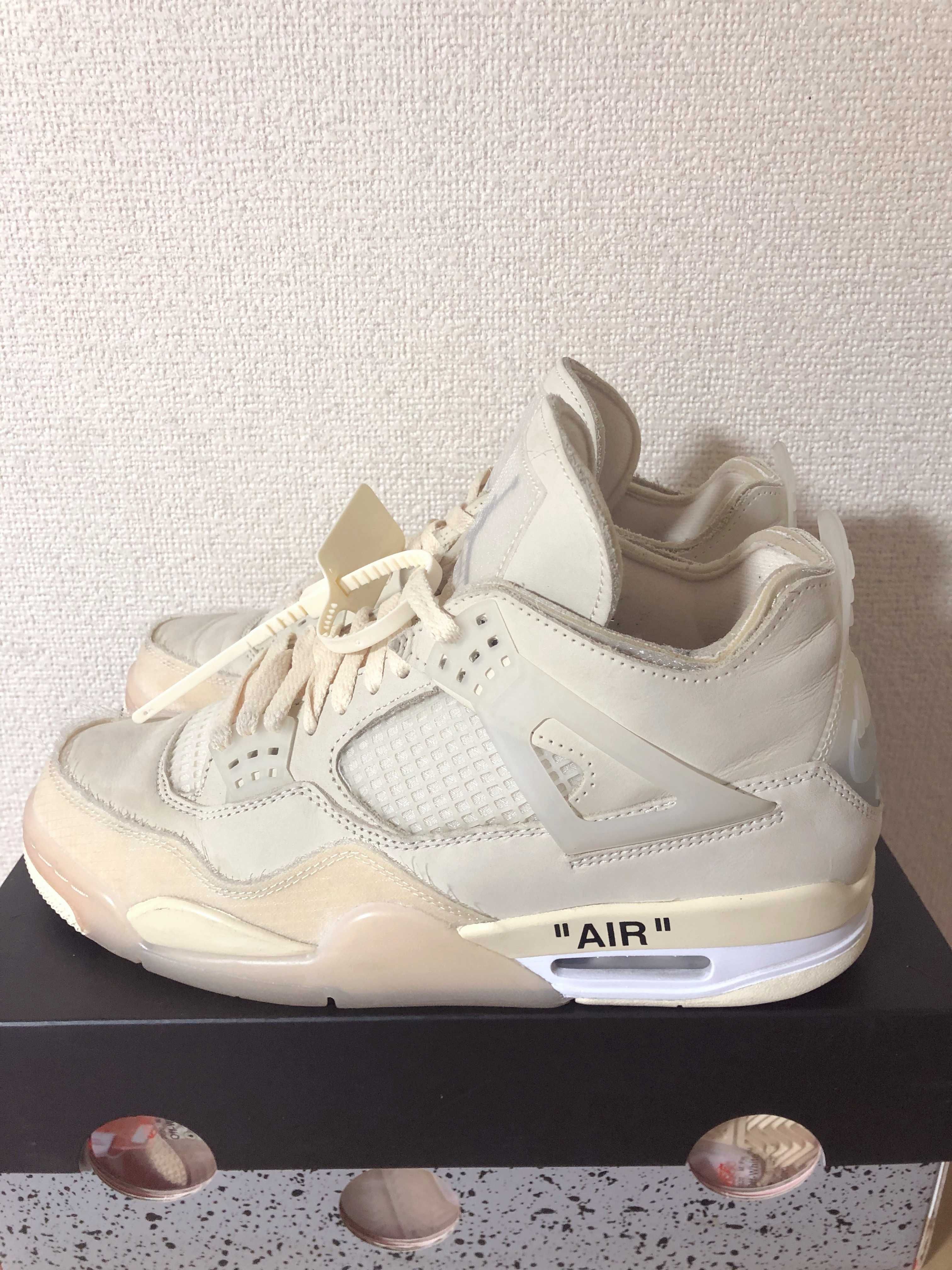 Off-White × Nike Women's Air Jordan 4 SP "Sail"