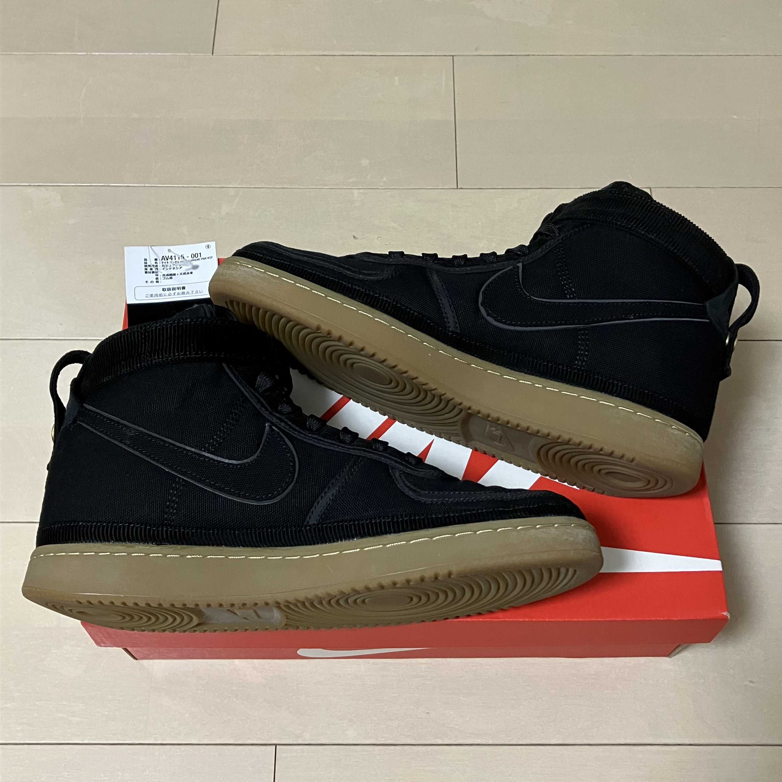 CARHARTT WIP × NIKE VANDAL SUPREME HIGH "BLACK"